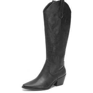 Tall Black Women's Cowboy Boots